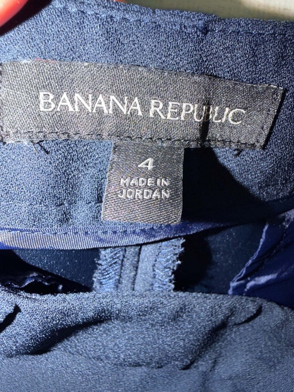 Banana Republic | Avery Navy Trousers with Green Side Stripe - Picture 4 of 5